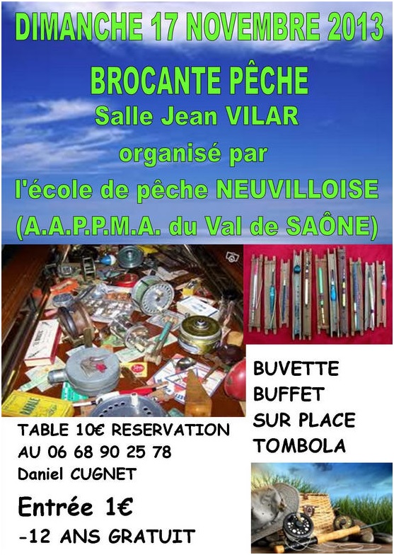 Affiche brocante neuville sur Saône