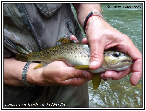 Louis et sa truite de la Nivelle