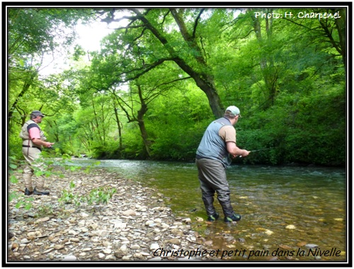 Christophe et petit pain dans la Nivelle