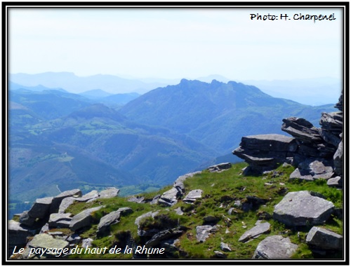 Le paysage du haut de la Rhune