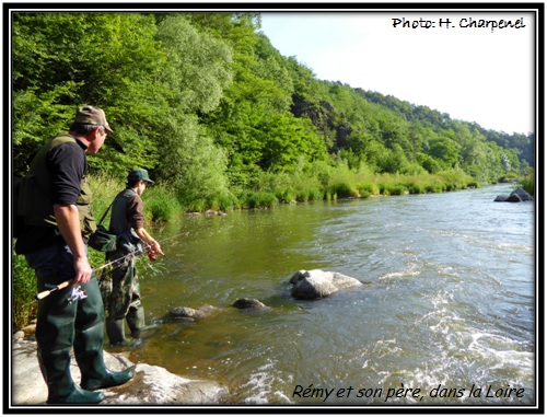 Rémy et son père dans la Loire