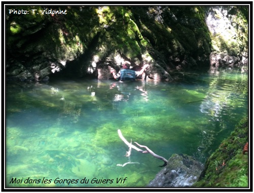 H.Charpenel dans les gorges du Guiers Vif