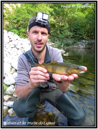 Fabien et sa truite du Lignon