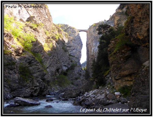 Le pont du Chtelet sur l'Ubaye