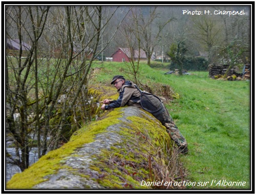 Daniel en pleine action dans l'Albarine