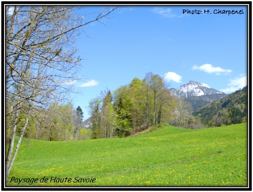 Paysage de Haute Savoie