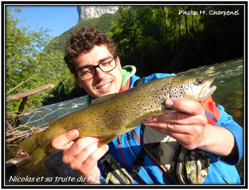 Nicolas et sa truite du Fier