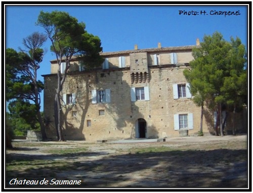 Le chateau de Saumane dans le Vaucluse